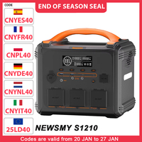 NEWSMY S1210 1200W 1102.5Wh Portable Power Station LiFeMnPo4 Battery 1.2 Hours Quick Charge PD100W Output 1200W Pure Sine Wave