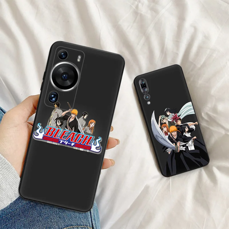 Phone Case For Motorola G200 One Fusion G30 G31 Huawei P20 P30 P40 P-Smart iphone6 BLEACH Anime Matte Soft Cover