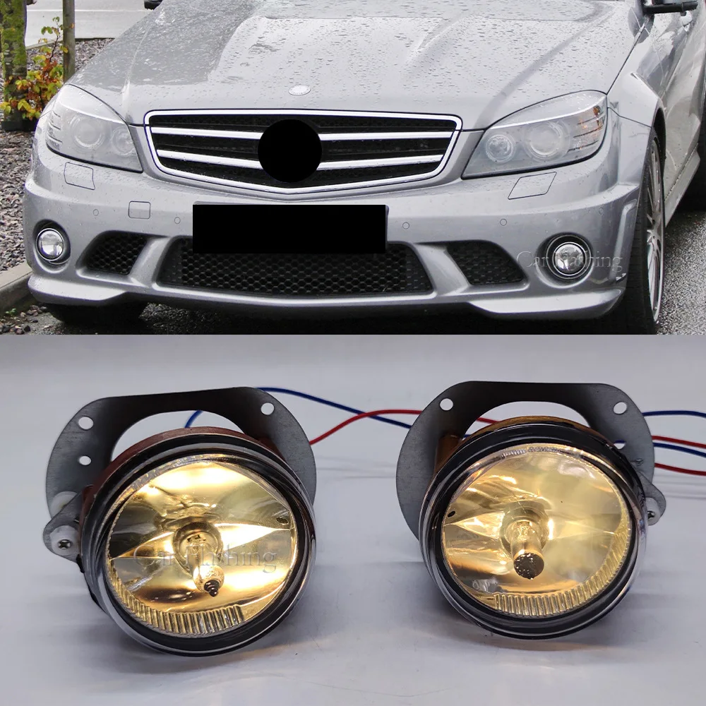 

For Mercedes Benz C-Class W204 front bumper fog lights C260/C300/C63 Sport AMG anti fog lights SLK/CLK