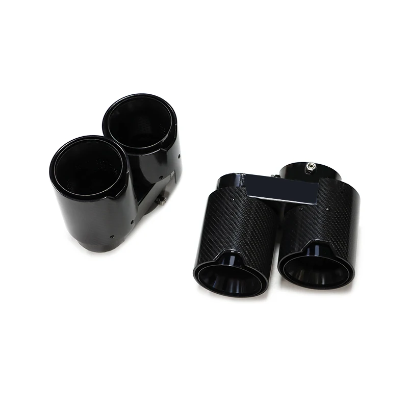 Quad Carbon Fiber Exhaust Tip M Performance Exhaust Muffler Tip For BMW X5 G05 X6 G06 M40i 2019+ Tailpipe Nozzle