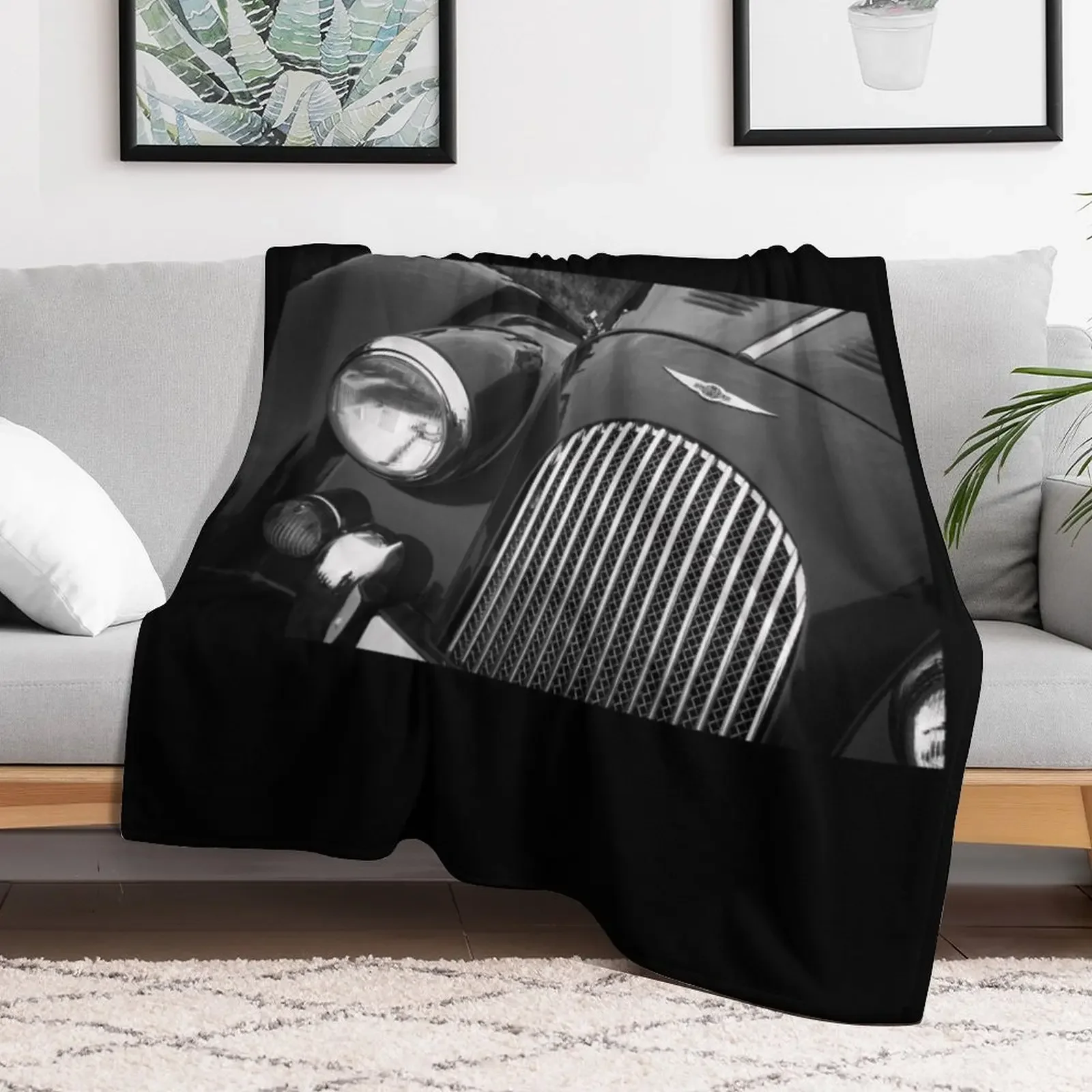 Morgan Sports Car Front Detail Throw Blanket cosplay anime Luxury St Camping Blankets