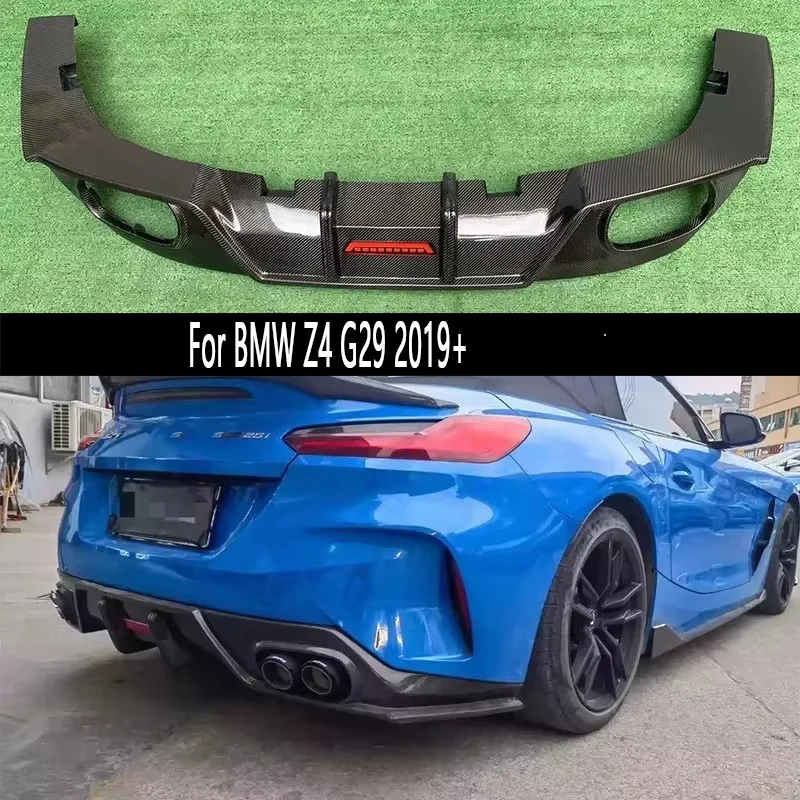 

Для BMW Z4 G29 2019+ – карбоновый задний диффузор, сплиттеры, спойлер, накладка на задний бампер. Модифицированный и улучшенный обвес.