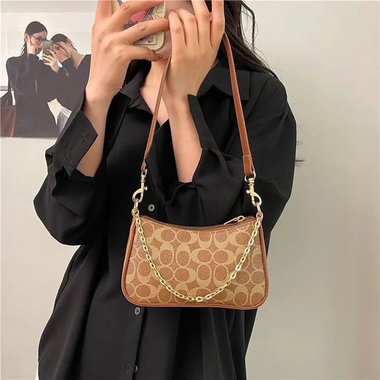 

‌2025 French Printed Mahjong Bag – Trendy Underarm Satchel with Dual Straps, Niche Fashion Handbag for Chic Women