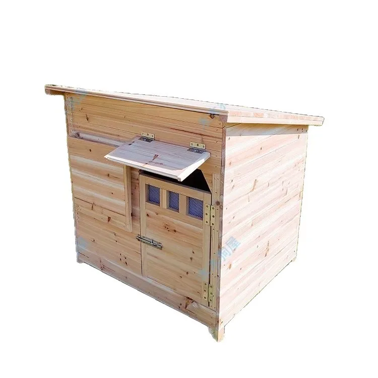 Upgraded wooden dog house durable all-solid wood medium outdoor puppy house sunscreen and waterproof all-season