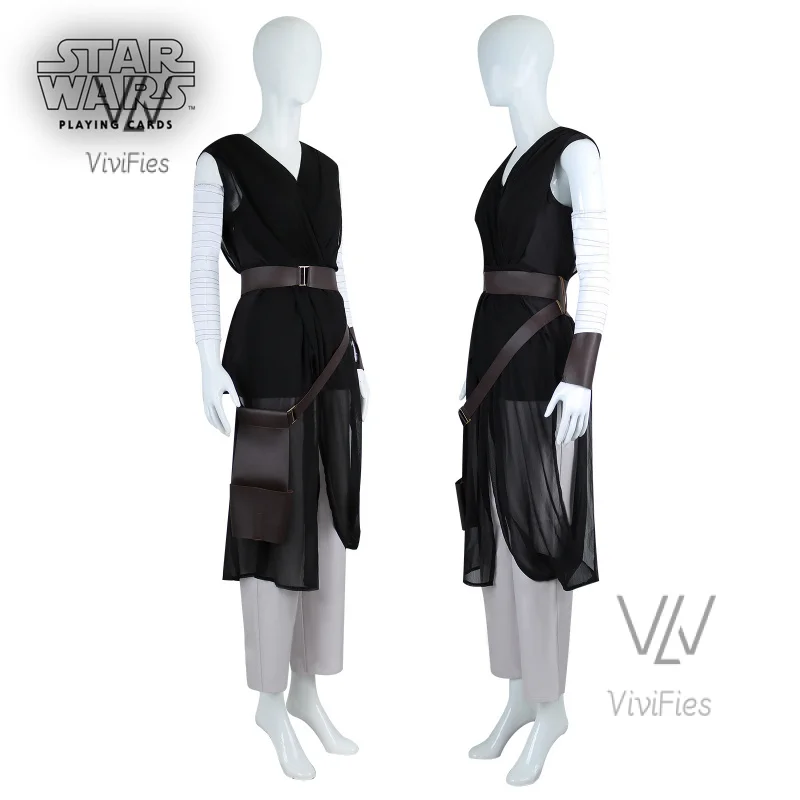 Rey cosplay costume top pantaloni mantello abiti Fantasia anime ragazze Halloween Carnival party whesin travestimento vestiti