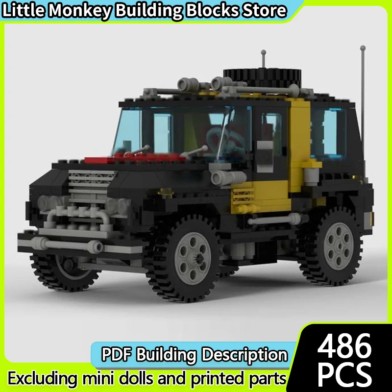 스피드 레이싱 카 모델 MOC 빌딩 블록 오프로드 차량 모듈형 기술 어린이 휴일 선물 조립 장난감 세트