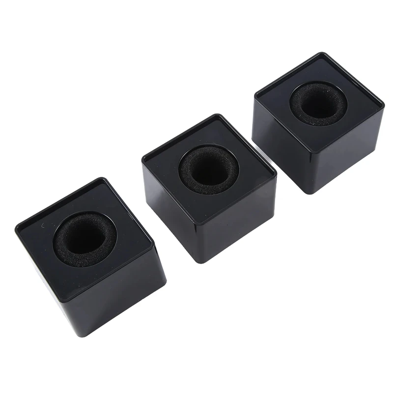 10Pcs Microphone MarkFlag Mic Station-Cube Square Interview Box Stand Flags Shaped Holder Reporter Injection,Black-A22U