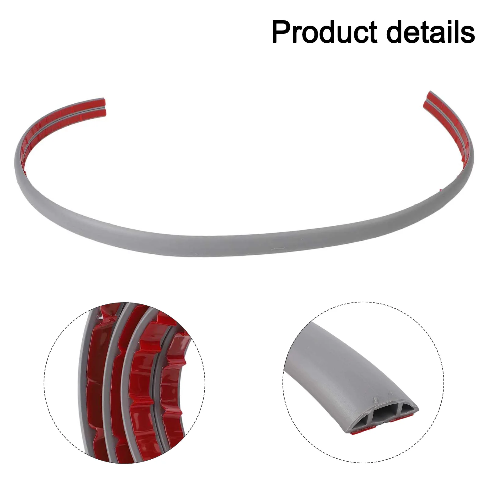 Robust Floor Cable Cover Rubber Trunking 1M Length High Visibility Design for Easy Spotting in Low Light Environments