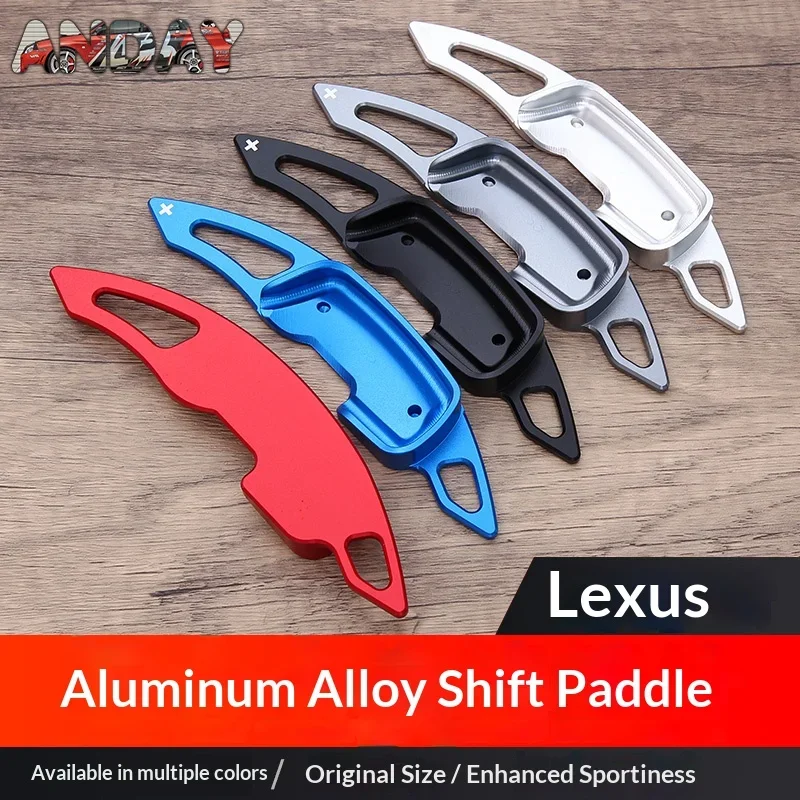 Steering Wheel Aluminum Alloy Paddle Shifter Extension Trim For Lexus GS (2012-2019) RX (2012-2021) LM (2020)