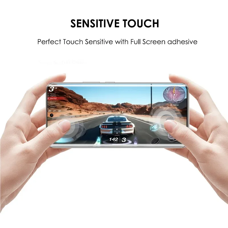 OnePlus 12 12R Screen Protector Tempered Glass UV Set Edge to Edge Coverage Sensitive Touch Scratch Resistant