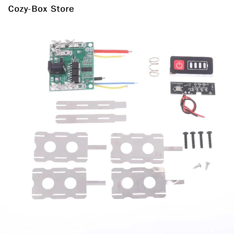 [ZY]15X18650 Li-ion Battery Case BMS PCBA Protection Circuit Board Box Shell For Lithium Battery 21V Housings DC Input Socket