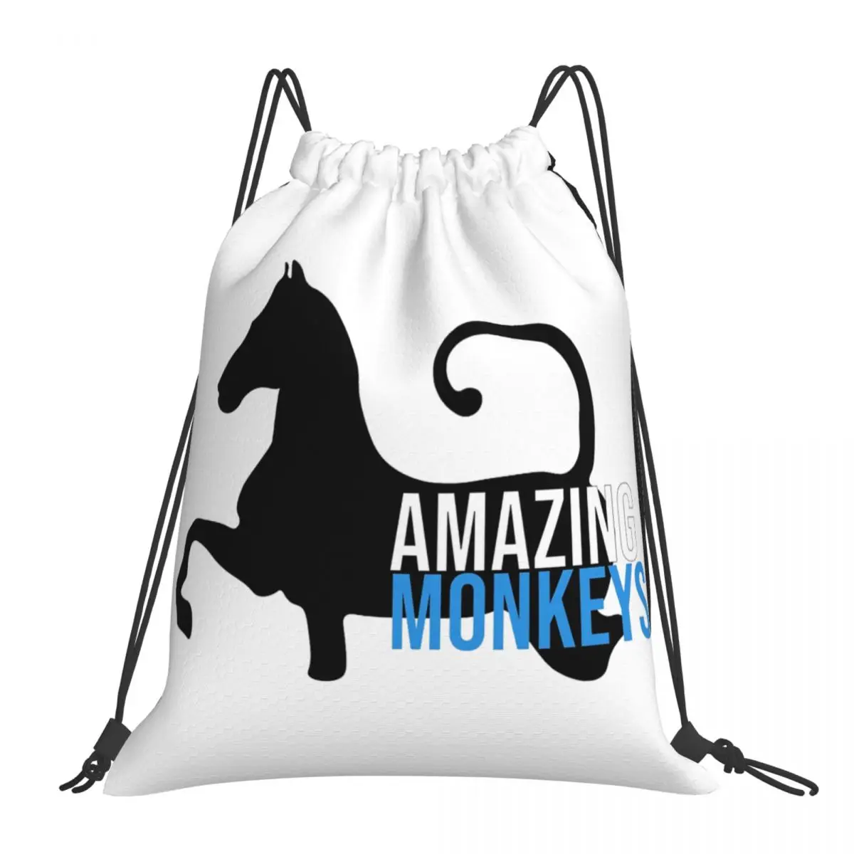 

Amazing Monkeys Backpacks Fashion Portable Drawstring Bags Drawstring Bundle Pocket Sundries Bag Book Bags For Man Woman School