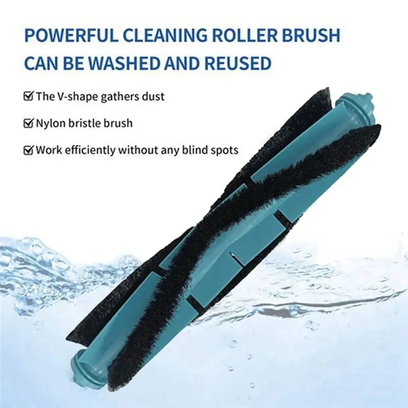 A25F-For Blaupunkt Bluebot Precision Plus / Mamibot EXVAC900S EXCEEDER Vacuum Cleaner Accessory Main Side Brush Mop Cloth