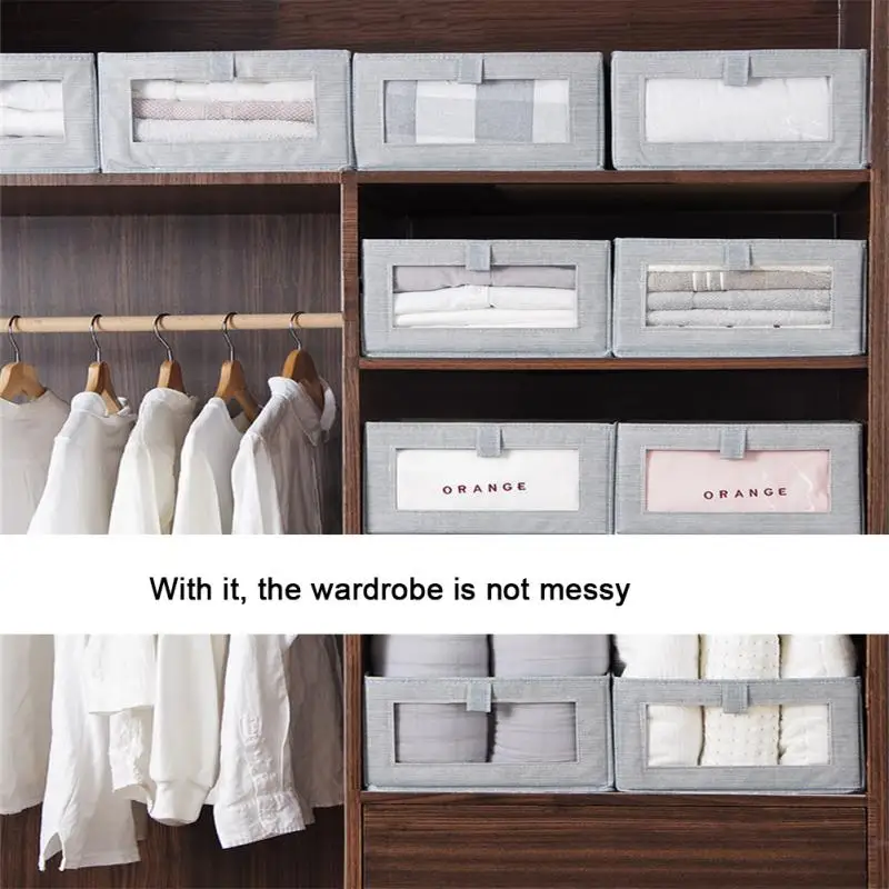 2023 Foldable Storage Box Foldable Storage Box Non-woven Fabric Storage Box Non-woven Fabric Storage Organizers Japanese Style