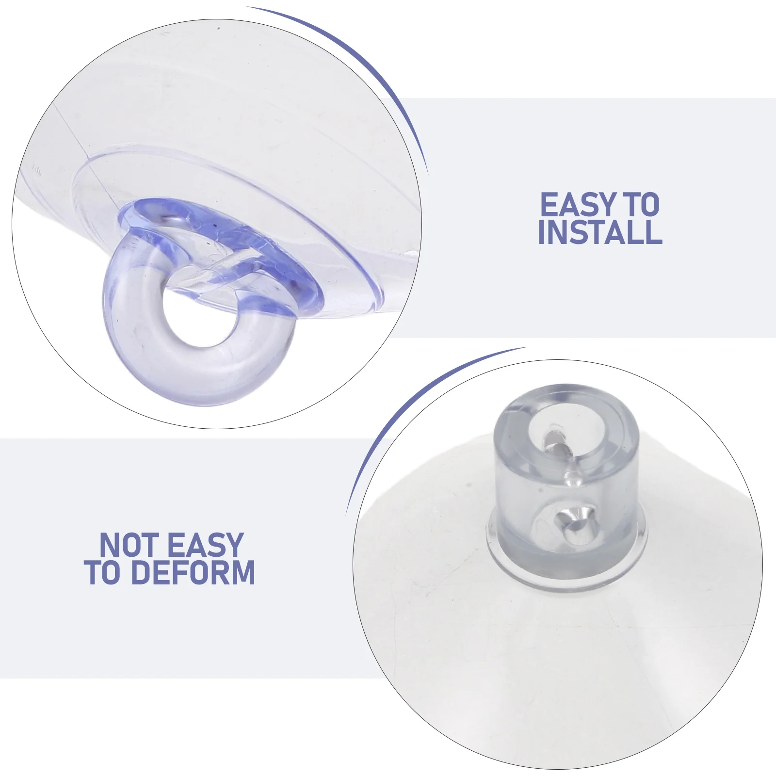 16 قطعة من أكواب شفط جثم نافذة القط، تصميم خيط دائري من مادة PVC الشفافة شديدة التحمل لمرفق الأرجوحة