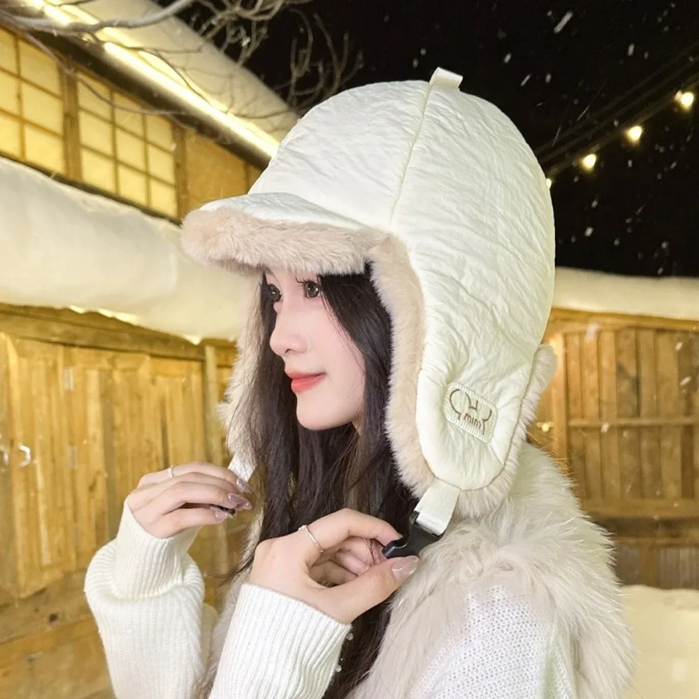 

Новая теплая шапка пилота, ветрозащитная холодозащитная пуловерная кепка Lei Feng Hat для женщин