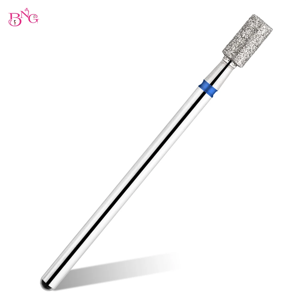 Medium Grit Russian Cuticle Bit Barrel Diamond Nail Drill Bits Electric Manicure Drill Rotary Burr Nails Accessories