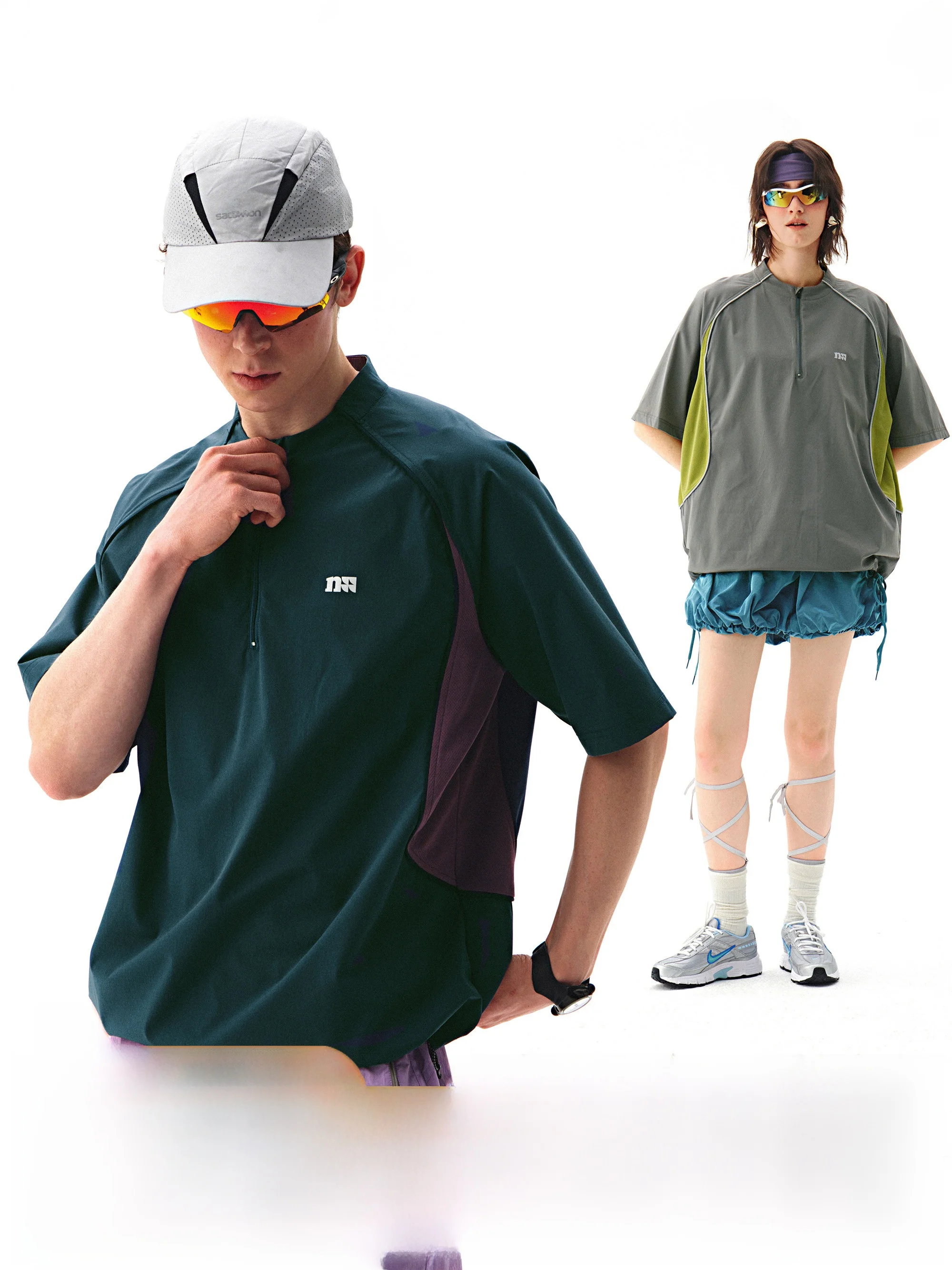 

Мужская футболка Nome для активного отдыха, быстросохнущая, влагоотводящая, для велоспорта, повседневная, в ярких цветах