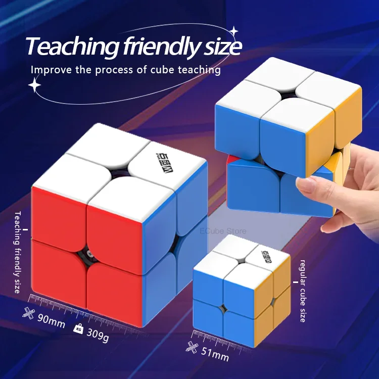 [ECube] DianSheng Googol Big 2x2x2 Cube Magnetic Magic Puzzle 2x2 Cubo Magico Professional Educational Toy for Best Gift
