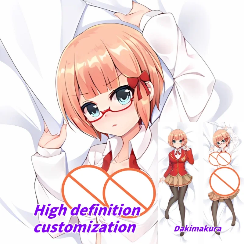

Dakimakura Anime Pillow Case We can't study together Ogata Rizu Double-sided Print Of Life-size Body Pillowcase Gifts