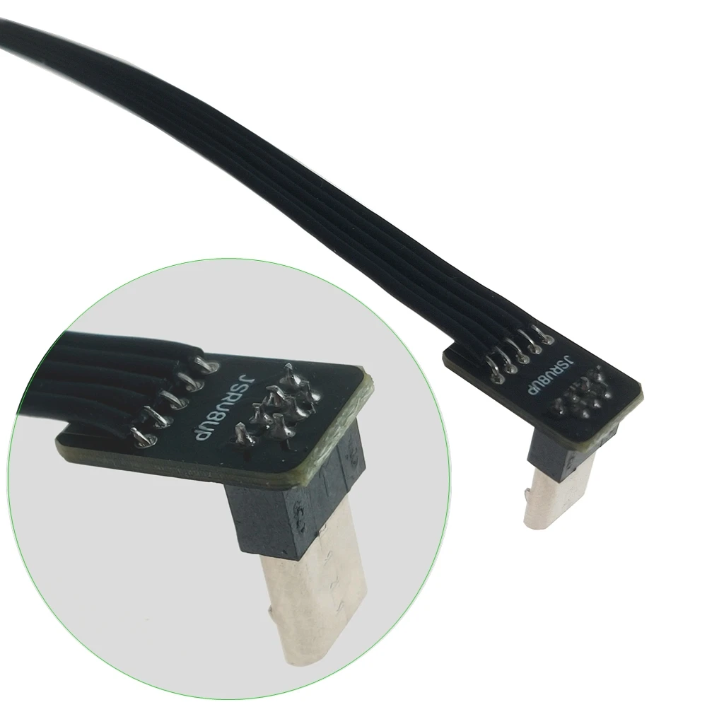 لتقوم بها بنفسك مايكرو USB 2.0 ذكر التوصيل أنثى وصلة مرفاع 4 دبوس 2 تمديد سلك كابل الحبل شحن الطاقة نقل البيانات