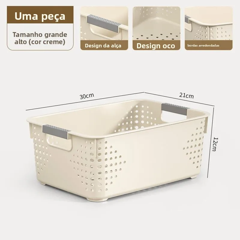 draining-basket-toy-washing-kitchen-rectangular-hollow-out-storage-basket-home-use-leak-proof-snack-organizer-caddy-rabbit-brand