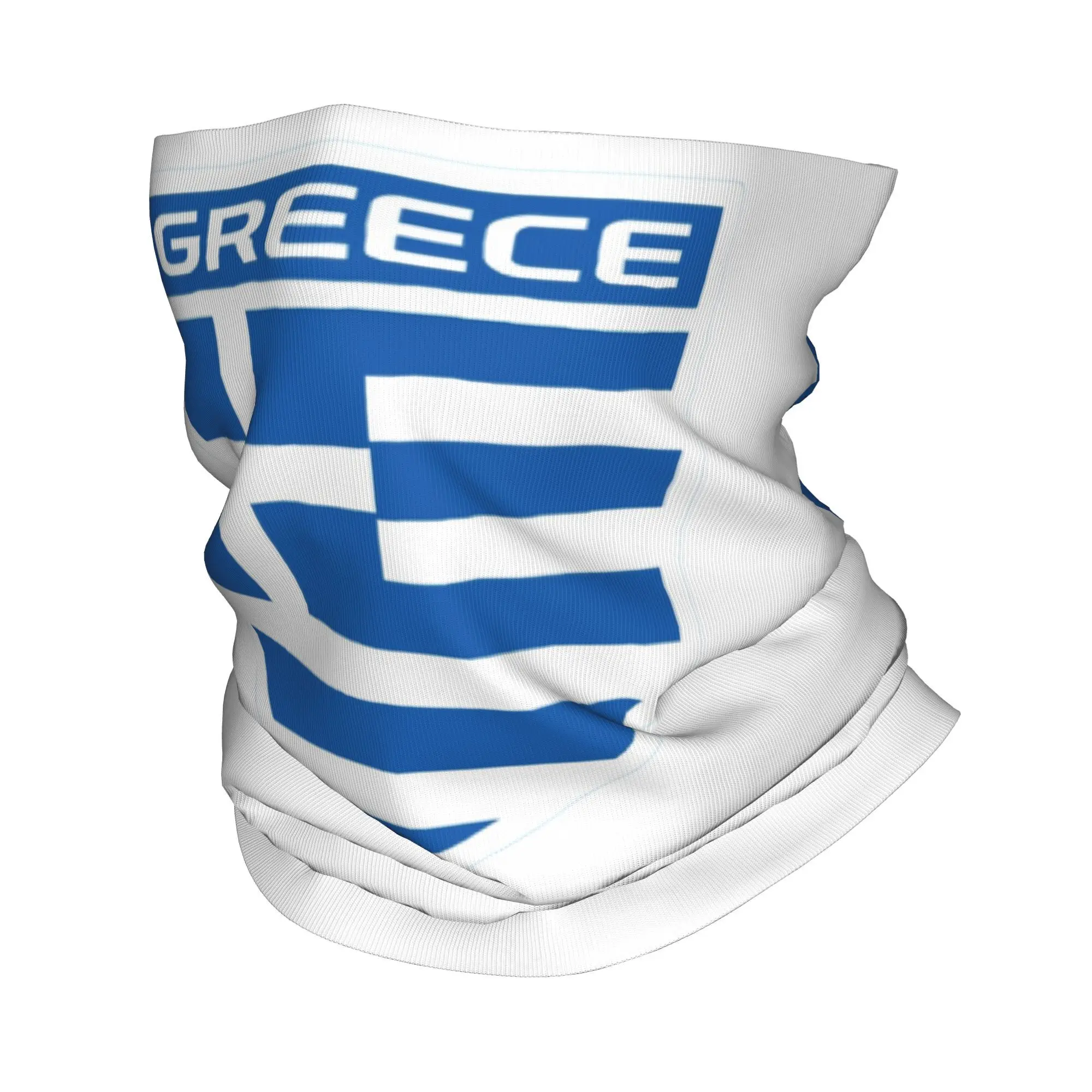 Greece Greek Flag  Bandana Neck Cover Wrap Mask Scarf Multifunction Cycling Scarf Outdoor Sports For Men Women Adult Breathable