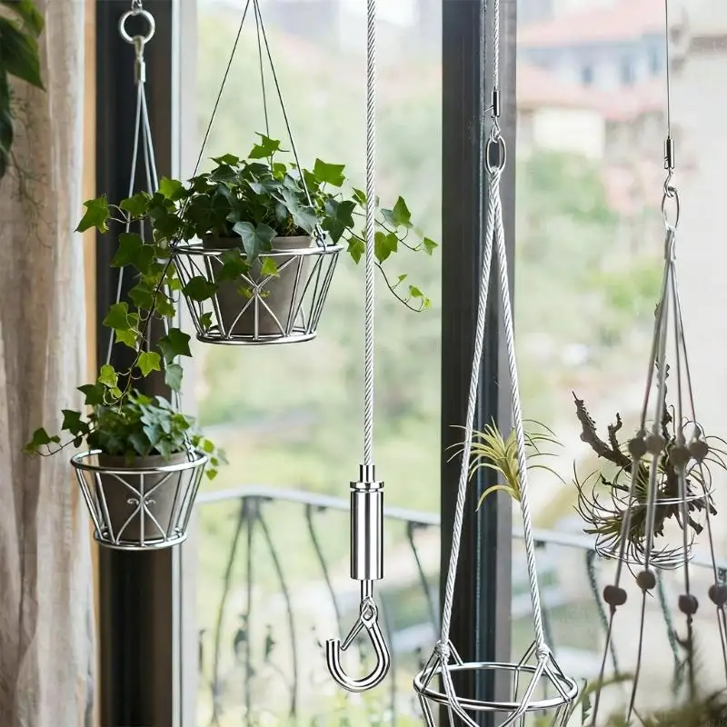 

Adjustable Picture Hanging Cord Stainless Steel Suspension Wire Frame Hanger Replacement Hanging Cord Pictures Hanger 37JD