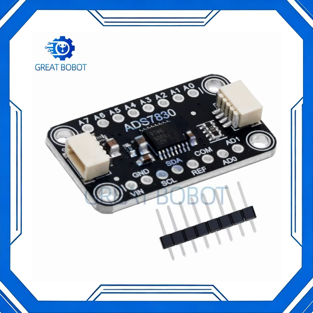 ADS7830 8-Bit ADC Converter Module 2.7V-5.5V with STEMMA QT/Qwiic Interface Support