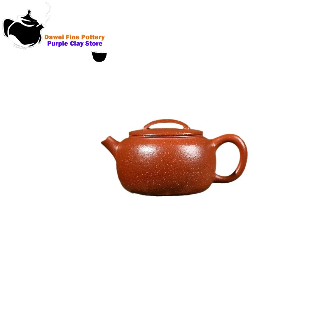 Tetera de arcilla púrpura hecha a mano Yixing, mineral original, barro inclinado, caño de remo, azulejo Han, juego de té de Kung Fu, tetera china