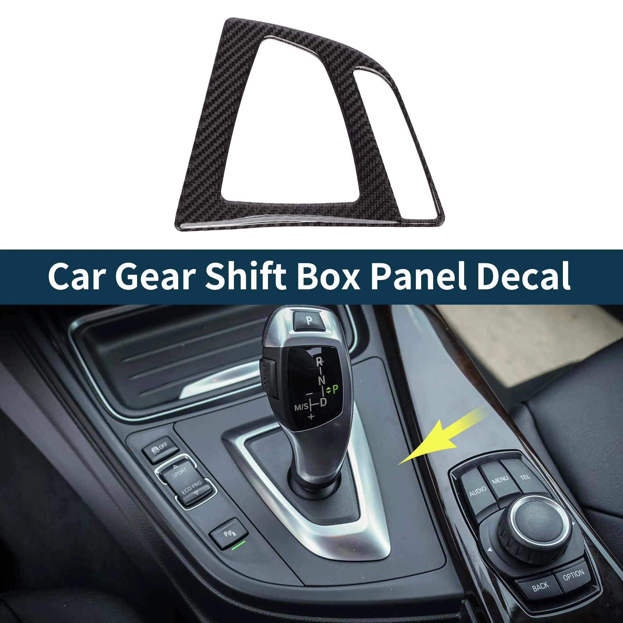 

UXCELL Автомобильная наклейка на панель коробки передач для BMW 3 серии F30 F31 12-19 для F34 3GT 13-20