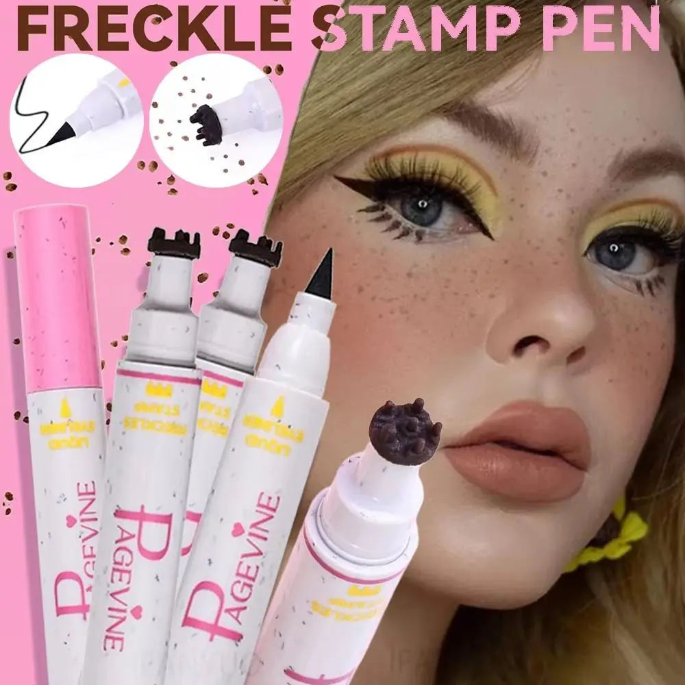 

Double-headed Freckle Stamp Pen Waterproof Quick-Dry Liquid Eyeliner Pen Matte Finish Long-Lasting Face Dot Spot Pen