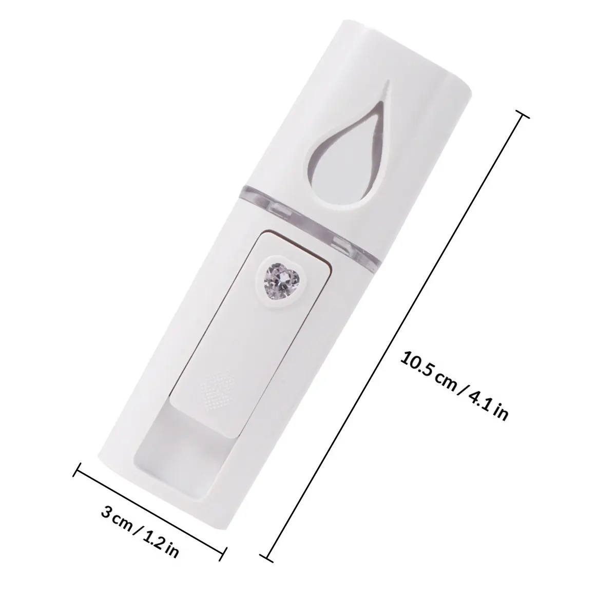 1 Unidad Pulverizador Portátil Nano Mist, Mini Vaporizador Facial Profesional, Instrumento de Pulverización Facial Hidratante de Penetración Profunda con Espejo