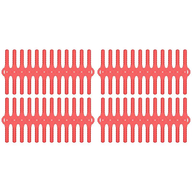 AT29-String Trimmer Head Blades Replace , 48 PC Plastic Cutter Blades Replacement For Cordless Grass Trimmer