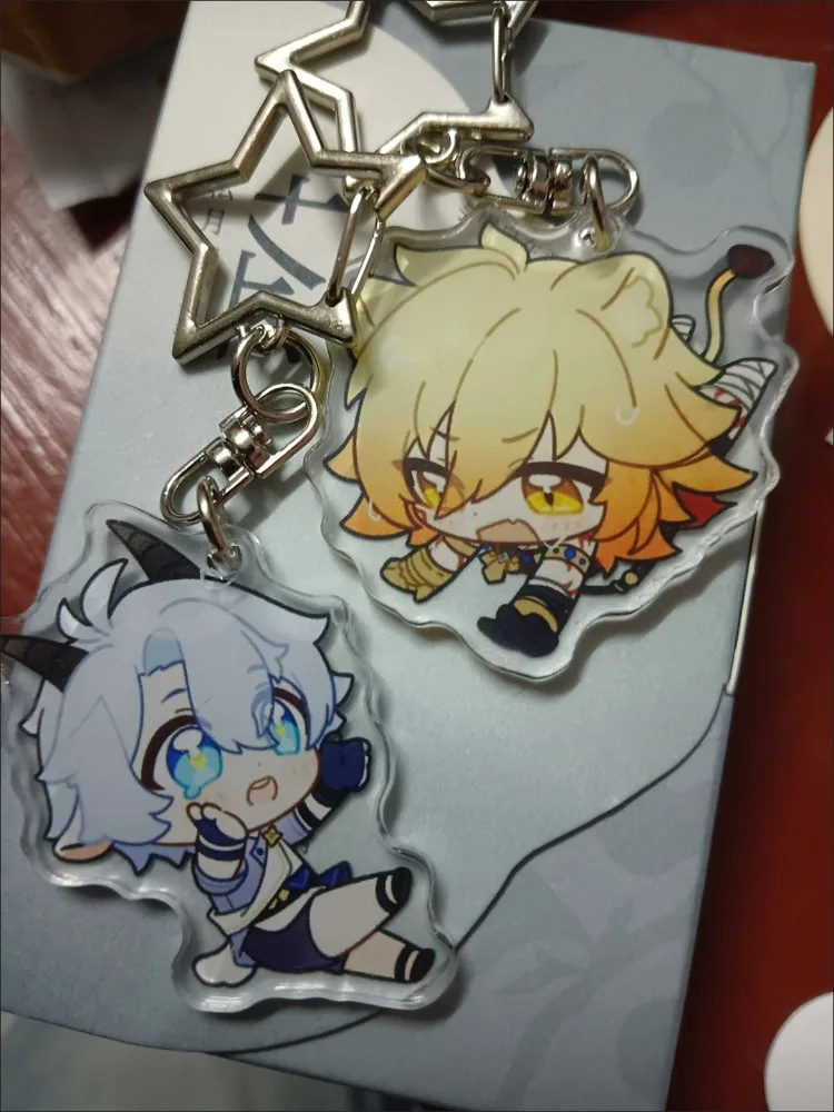 Game Honkai:Star Rail Phainon Anaxa Interactive Patterns Phone Chain Acrylic Cellphone Chain For Phone Lanyard Keychain Jewelry