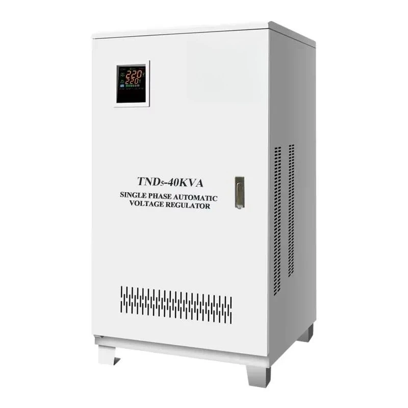 Low Voltage 40kw/50kw/60kw AC Servo Type Single Phase Automatic Voltage Stabilizer Regulator with LCD Display for SVC TND