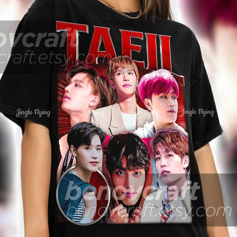 Taeil Retro 90s Distressed Bootleg Nct 127 Shirt Kpop T-Shirt And Gift For Her Or Him