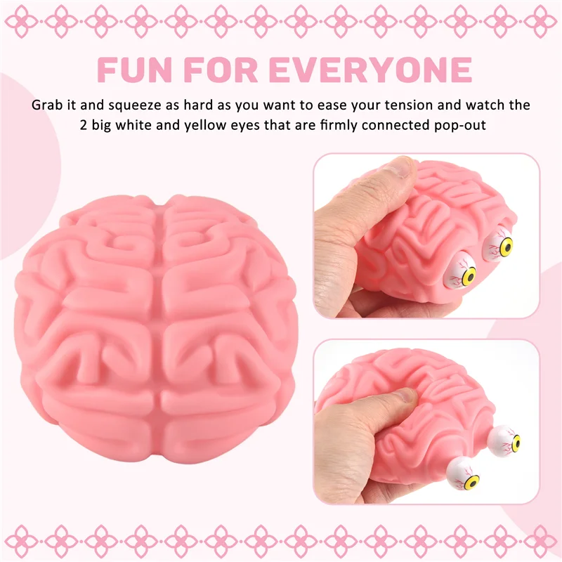 

B05C-Flippy Brain Eye Popping Squeeze Fidget Cool Stuff Prank Gadgets для снятия стресса Сенсорные приколы для аутизма СДВГ