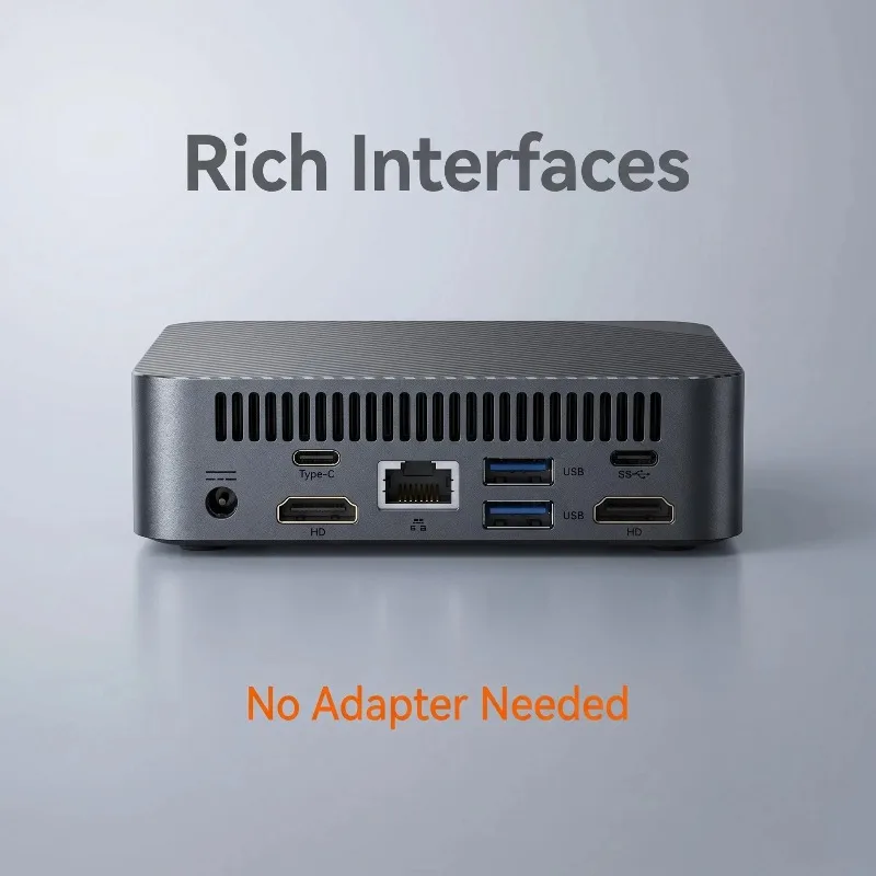 2026 신형 다용도 인텔 코어 N150 휴대용 미니 PC 16GB DDR4 1TB/2TB SSD 4K WiFi6 저소음 냉각 사무실/가정용 데스크탑 컴퓨터 썸네일 6