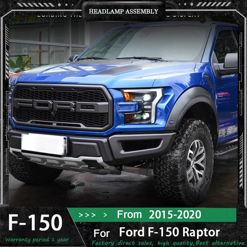 

Car Lights For Ford Raptor F-150 Headlights 2015-2020 F150 LED Projetor Headlamp Daytime Running Light Automotive Accessories