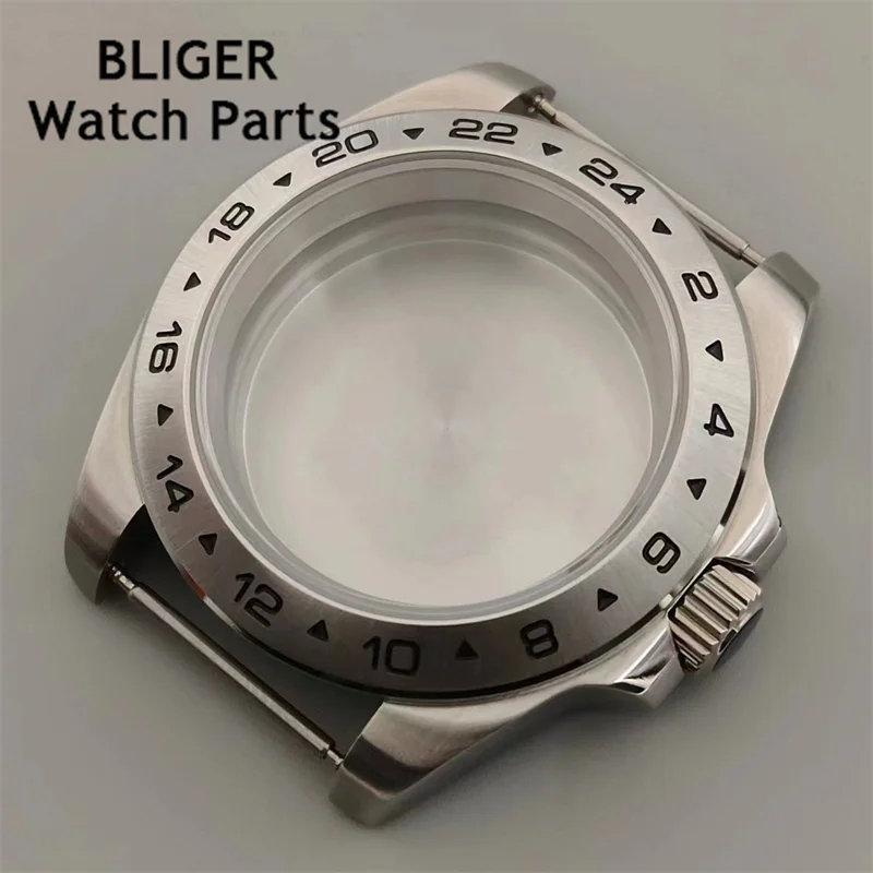 BLIGER 40mm /43mm Watch Case Solid bezel Sapphire Glass fit NH34 NH35 NH36 ETA2824 PT5000 Miyota DG2813 3804 movement