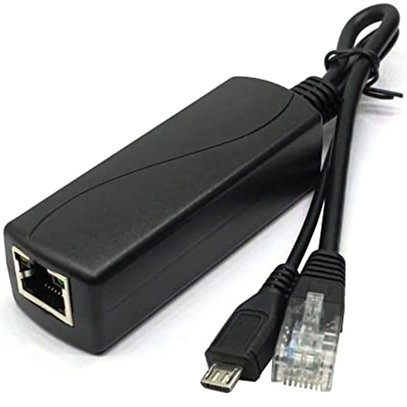 Poe الفاصل مع 2x مايكرو usb ، 48 فولت إلى 5 فولت 2a/3a ، usb صغير امدادات الطاقة ، مع شحن الهواتف الذكية