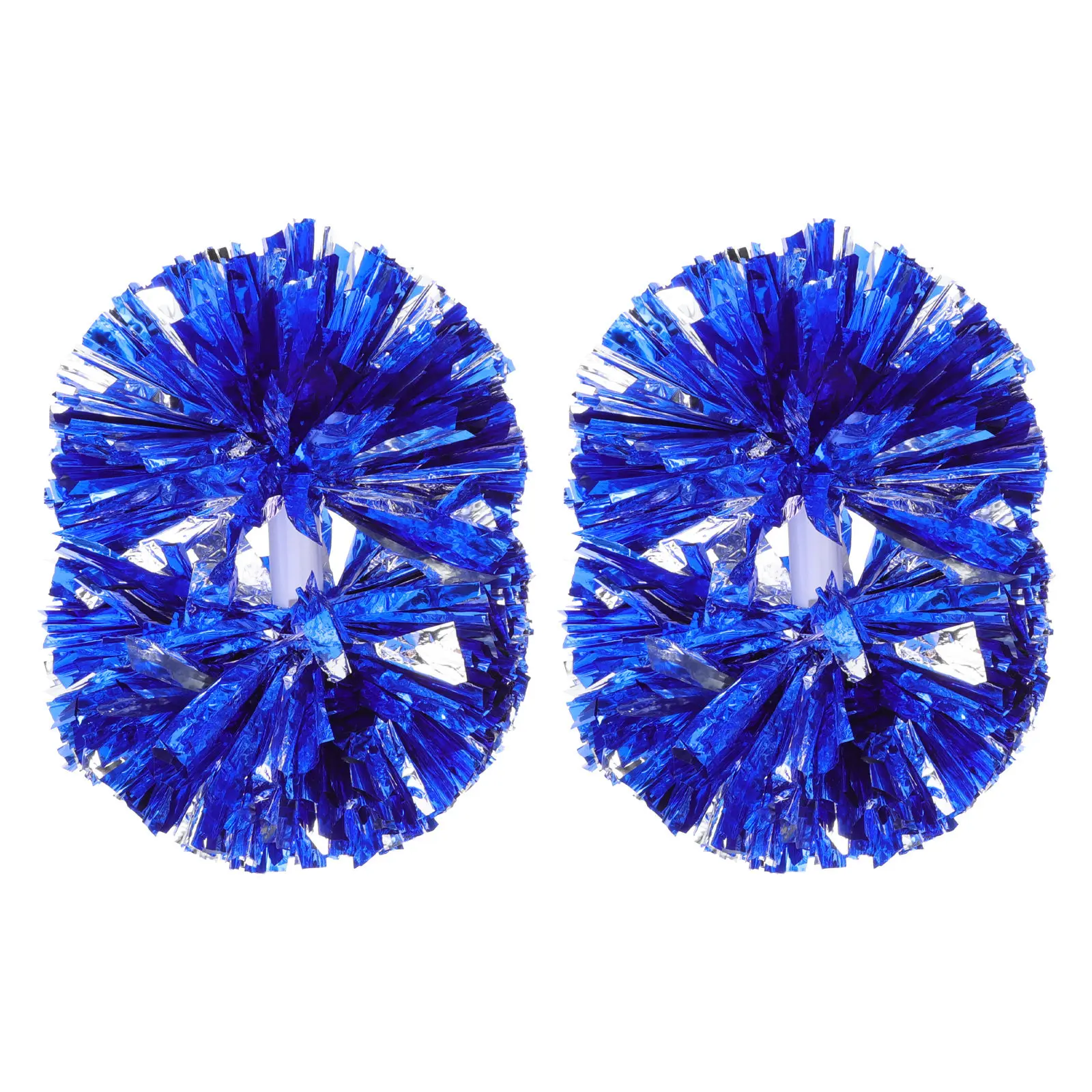 2Pcs Cheerleader Pom Poms Bright Colors Non-Shedding for Sports Games Dance Party Cheer Accessories Cheerleader Pom Poms