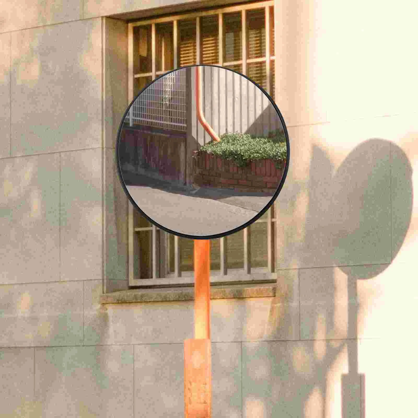 กระจกมองหลังรถยนต์สําหรับผนังมุมกว้างกระจกนิรภัยนูนโรงรถที่จอดรถกลางแจ้ง ABS มุม