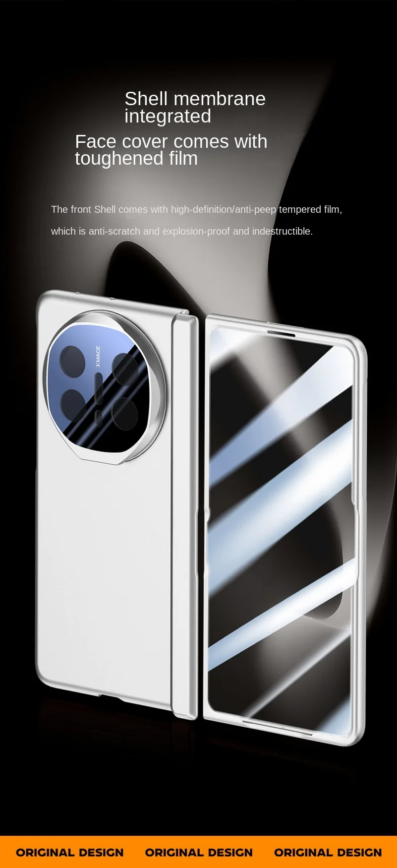 

With Privacy Tempered Glass Flim Full Protective Case For Huawei Mate X6 MATE X6 Spring Hinge Holder Camera protect Cover