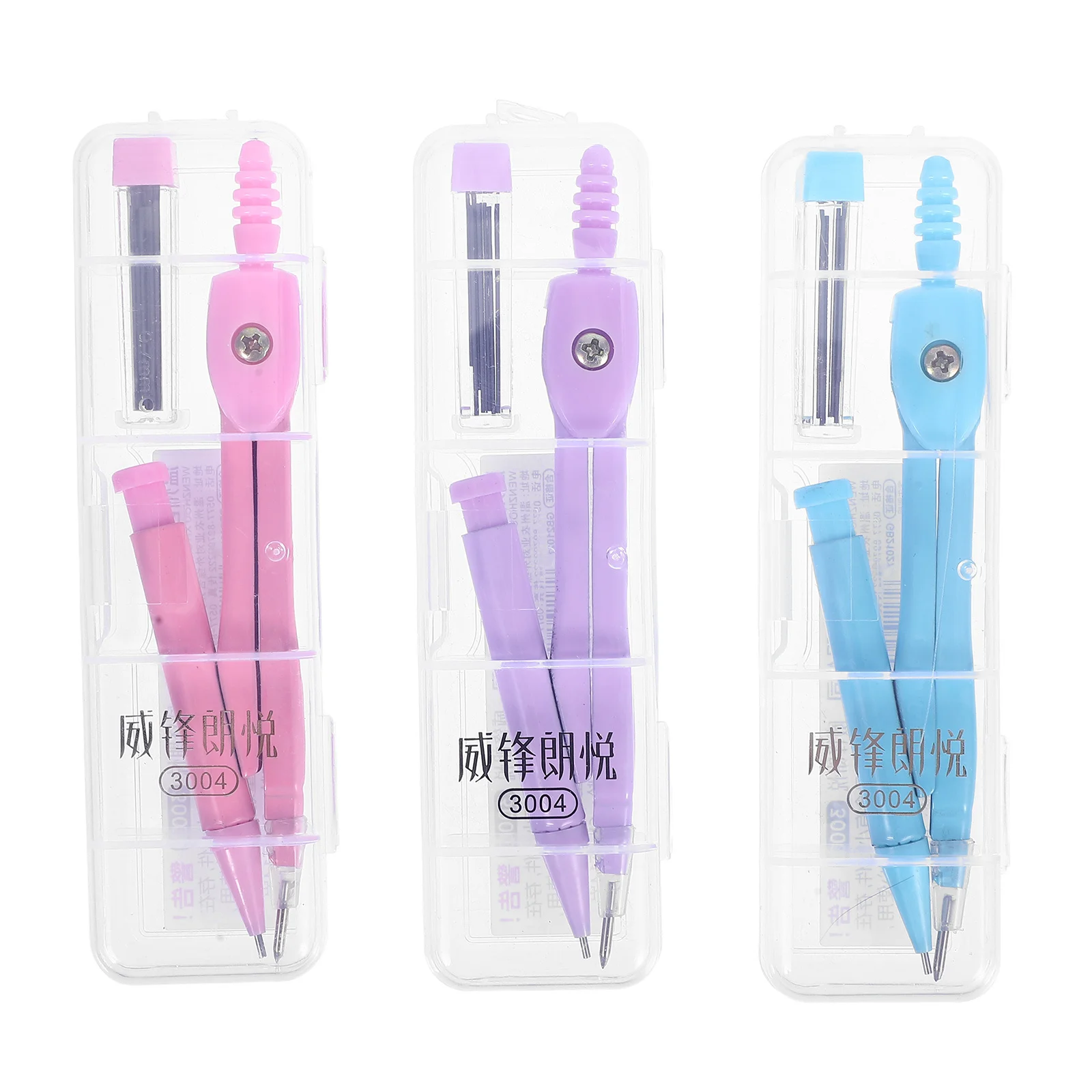 

3Sets Metal Compass Set for Drawing Circles Geometry Drafting School Office Home Student Math Tool Circular Compass