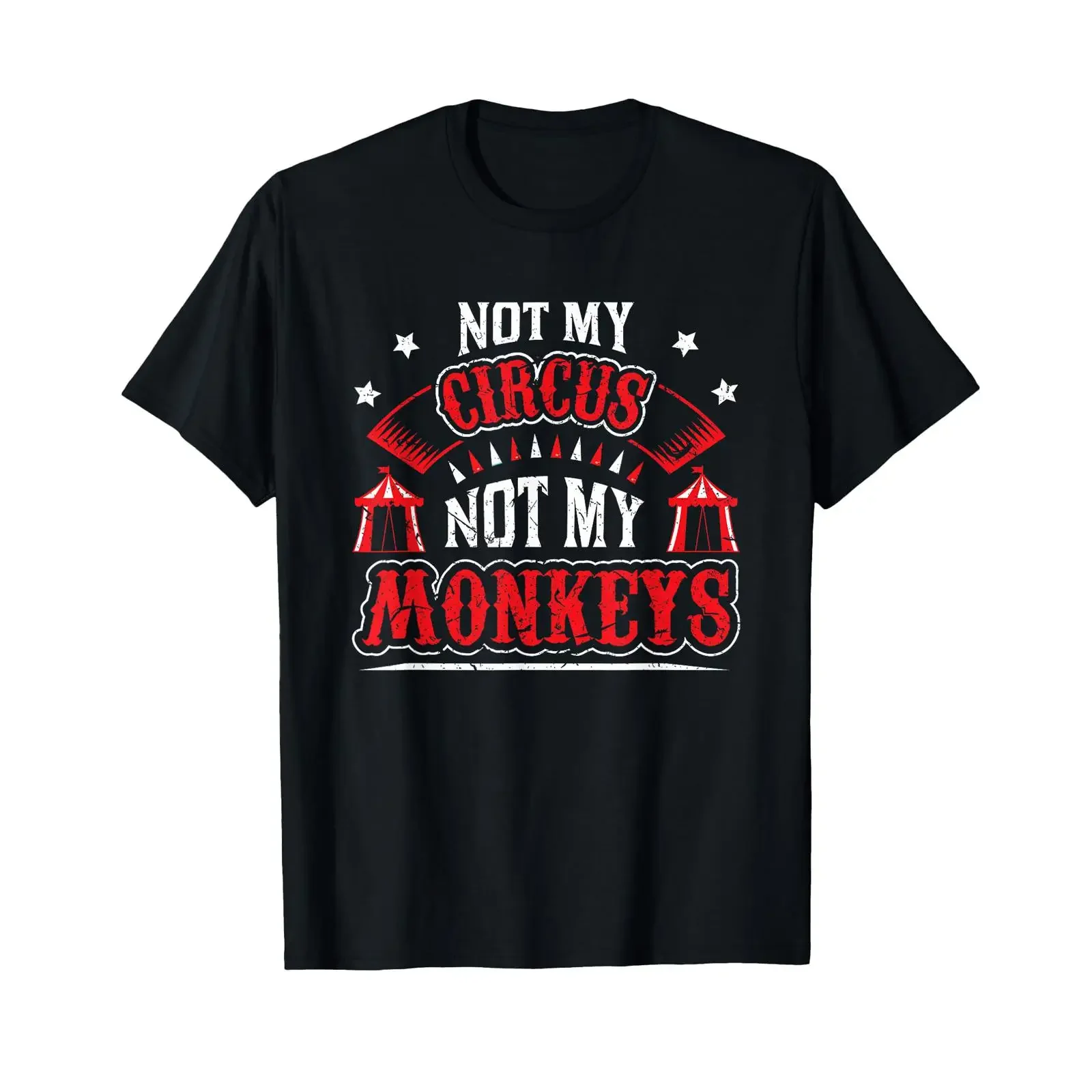 Not My Circus Monkeys T Shirt vintage Washed Unisex streetwear Breathable graphic Comfortable Versatile fashion Slightly