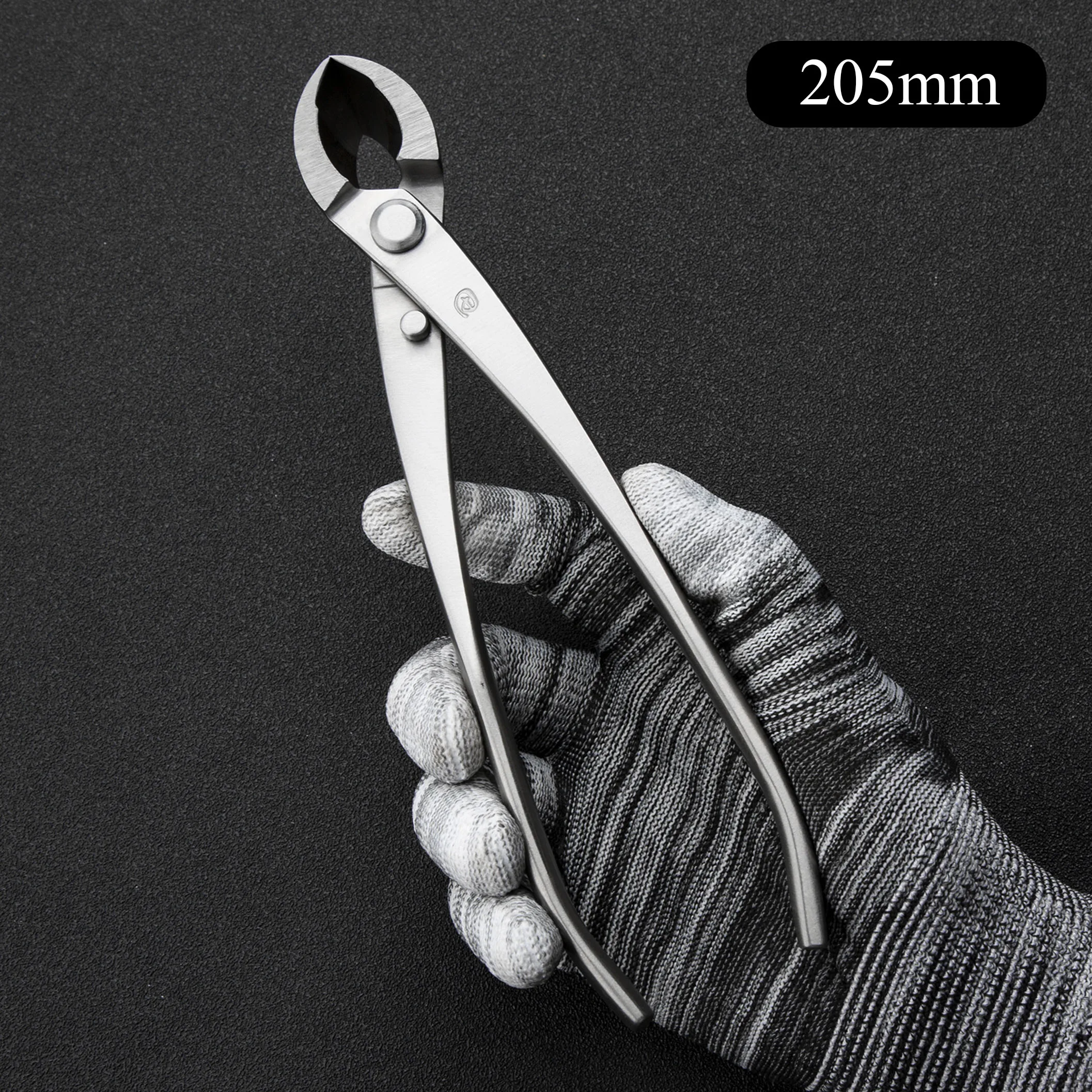 Standard Grade 205 MM Round Edge Cutter 3Cr13 Alloy Steel Bonsai Tools