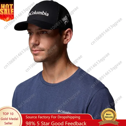 Gorra de béisbol de malla con logo PFG para mujer C-colombias-corona alta