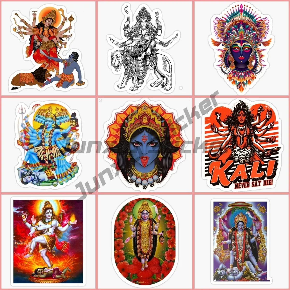 

Kali Indian Mythological Character Decals Bodywork Windshield Window Vinyl Waterproof Car Sticker Kk Decorate